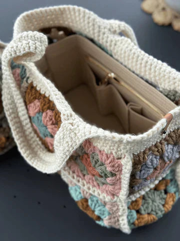Crochet New granny square bag pattern