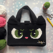 Cat eyes bag crochet Pattern
