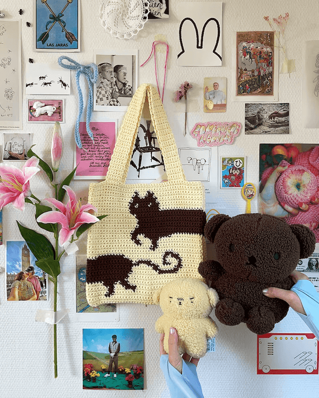 Kitty Cat Tote Bag Crochet Pattern