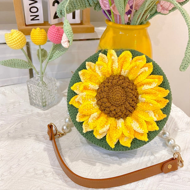 Crochet Sunflower Bag Pattern