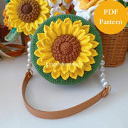 Crochet Sunflower Bag Pattern