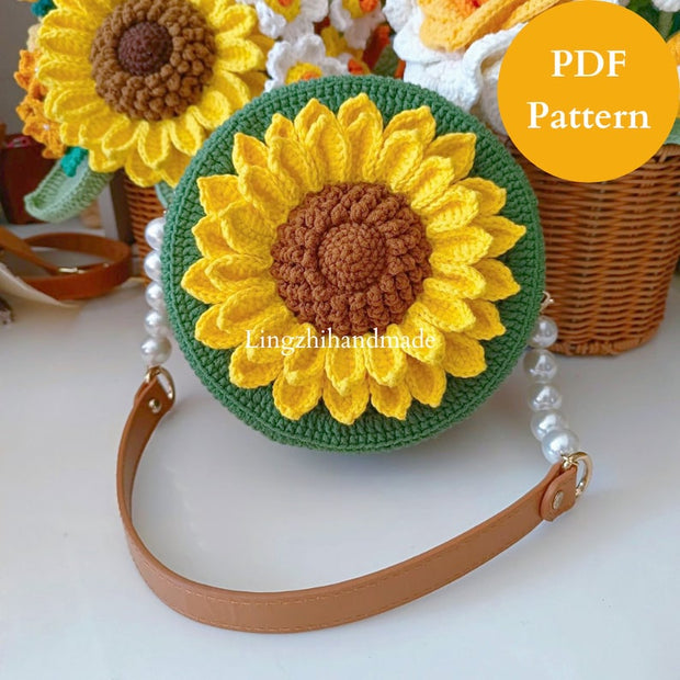 Crochet Sunflower Bag Pattern