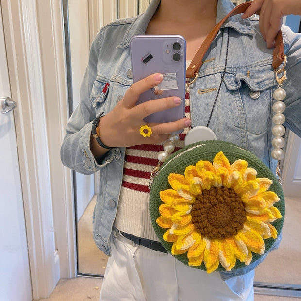 Crochet Sunflower Bag Pattern