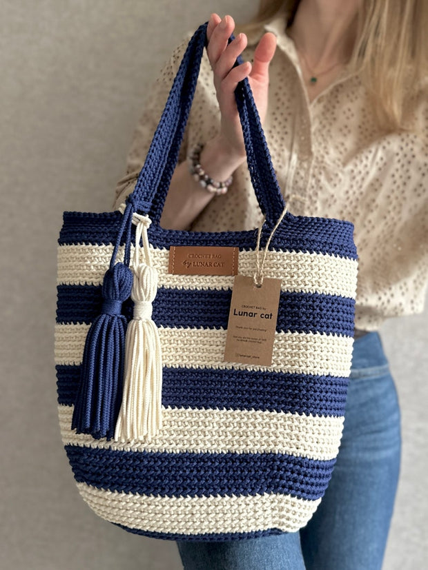 Hampton Style Crochet Tote Bag Pattern