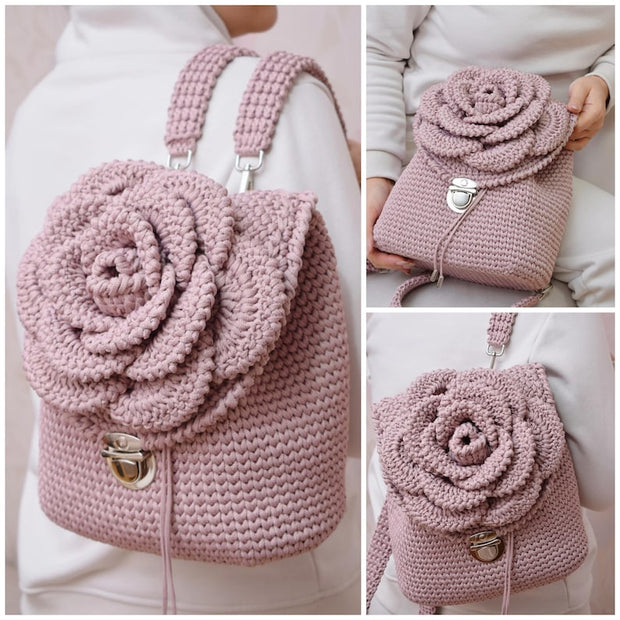 Flower Backpack PDF + Video tutorial