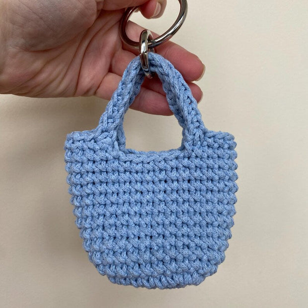 Tote Crochet Bag Pattern: Mini Keychain Bag