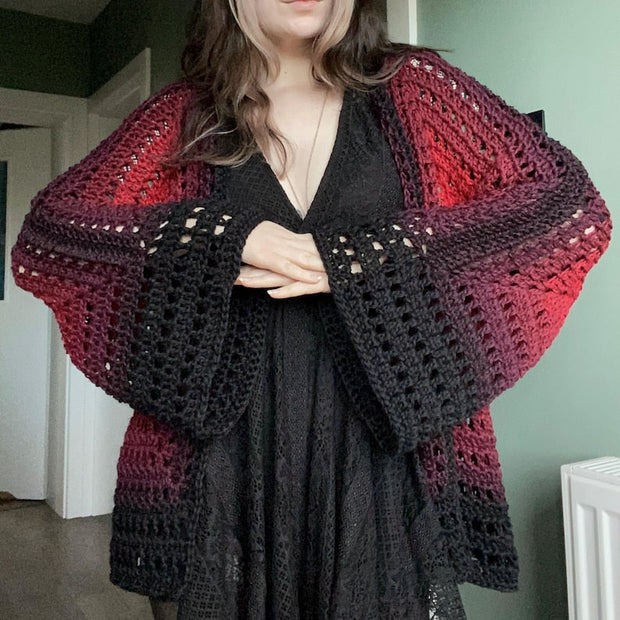 The Nocturne Cardigan crochet pattern