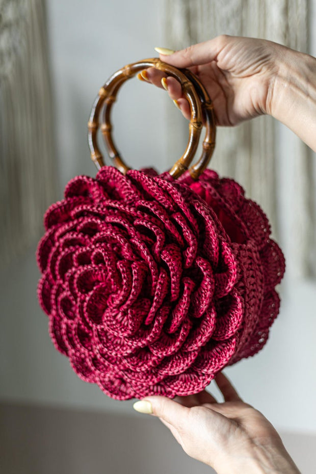 Rose bag with Circle pattern - Video Tutorial