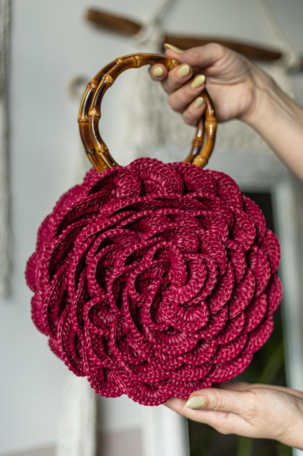 Rose bag with Circle pattern - Video Tutorial