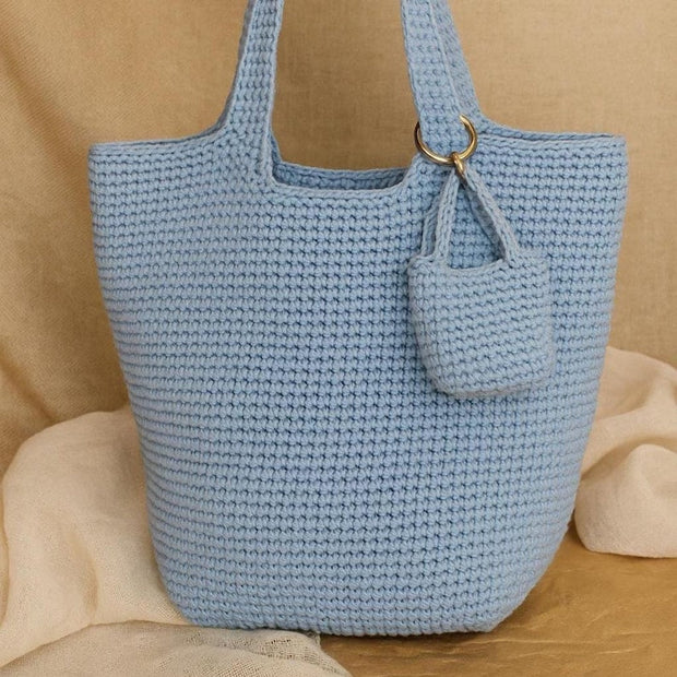 Tote Crochet Bag Pattern: Mini Keychain Bag