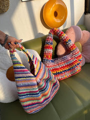 Rainbow Twist Crochet Bag Pattern + Video Tutorial