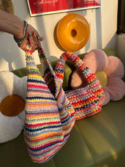 Rainbow Twist Crochet Bag Pattern + Video Tutorial